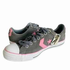CONVERSE STAR PLAYER EV SUEDE GRAY/PINK sneakers